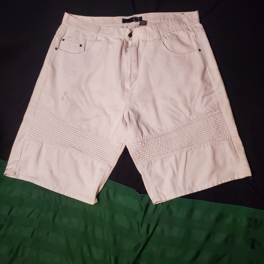 Size 46 White Jean Shorts